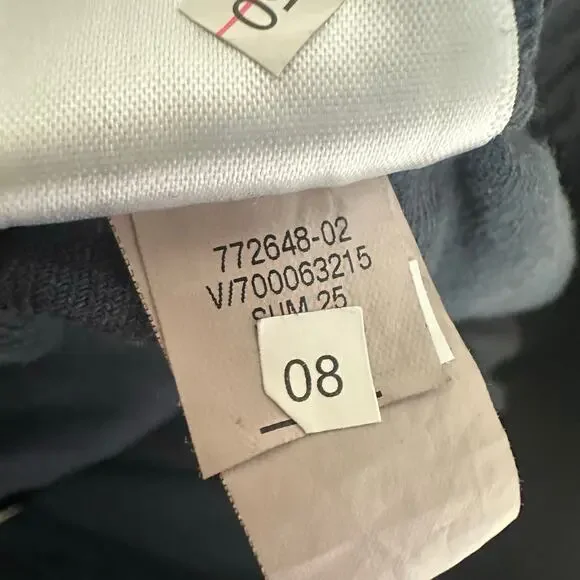 Banana Republic Super Soft Soma Mid Rise Wide Leg Pant Tapestry Navy Blue M - Picture 9 of 12